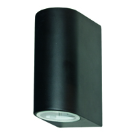 Picture of 2 Light Black Outdoor Wall Bracket