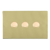 Picture of Sheer Screwless PB/WH 3 Gang 2 WAY 400W Push On/Off Resistive Dimmer