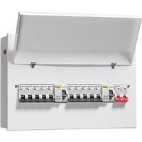 Picture of 12 Way Dual RCD 3 Metal 12 way Consumer Unit